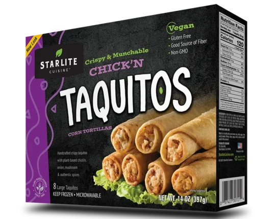 Starlite Cuisine Chick'n Taquitos - vegan gluten-free